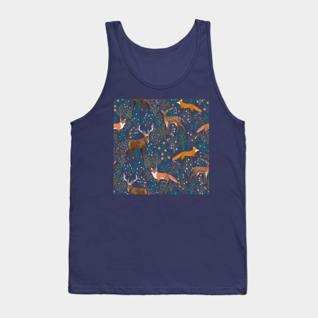 woodland print Tank Top by Petit Faon Prints